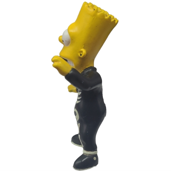 2001 BURGER KING TOY BART SIMPSON SKELETON COSTUME FIGURE - 3 1/4" TALL - Picture 4 of 12
